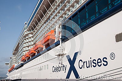 Celebrity X Cruises ship Editorial Stock Photo