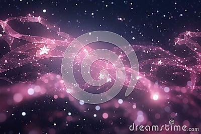Celestial Hope Stars arranged in the shape of a Stock Photo