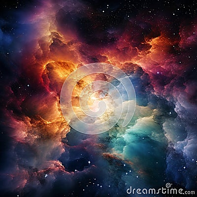 Celestial Nebula Stock Photo