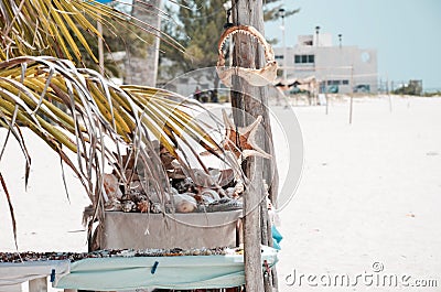 Celestun Beach, Yucatan, Mexico Stock Photo