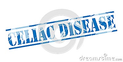 Celiac disease blue stamp Stock Photo