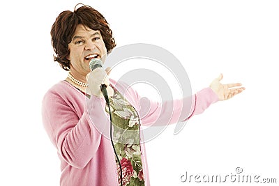 Celibrity Female Impersonator Stock Photo