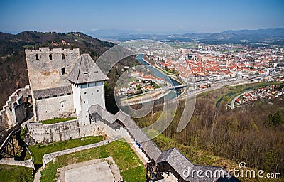 Celje castle, Slovenia Stock Photo