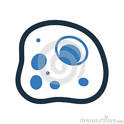 Cell, cytoplasm, eukaryote icon. Glyph style vector EPS Stock Photo