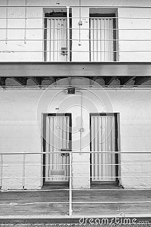 Cell doors Fremantle Prison, Western Australia Stock Photo