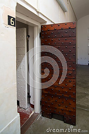 Cell doors Fremantle Prison, Western Australia Stock Photo