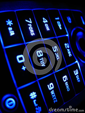 Cell Keypad Stock Photo