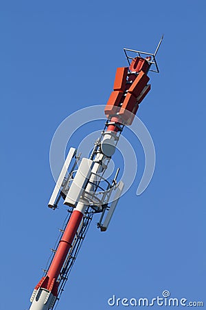 Cell phone antenna Stock Photo