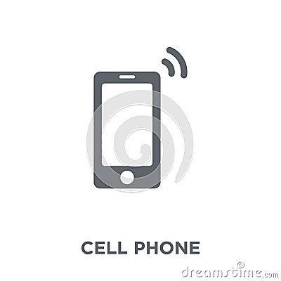 cell phone icon from Electronic devices collection. Vector Illustration