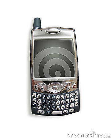 Cell Phone / PDA with clipping paths Stock Photo