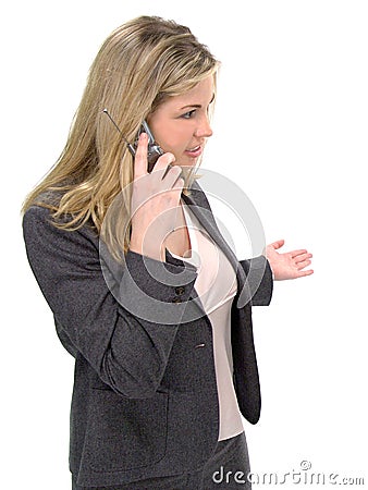 Cell Phone Woman Stock Photo