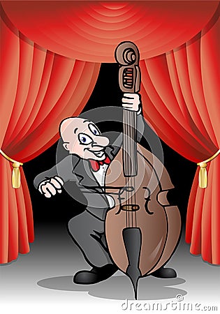 Cellist performance Stock Photo