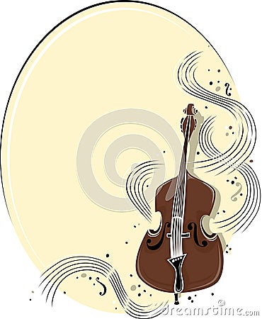 Cello background Vector Illustration