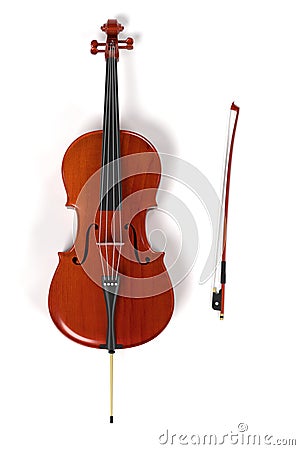 Cello musical instrument Stock Photo