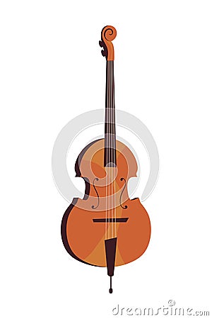 cello musical instrument Vector Illustration