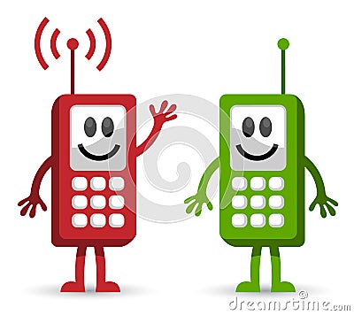 Cellphone conversation Vector Illustration