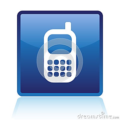 Cellphone icon Cartoon Illustration