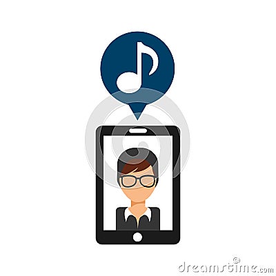 Cellphone service Vector Illustration