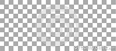 Cells representing transparency. Checkered background. Checkerboard arrangement of gray squares diagonally. Standard background Vector Illustration