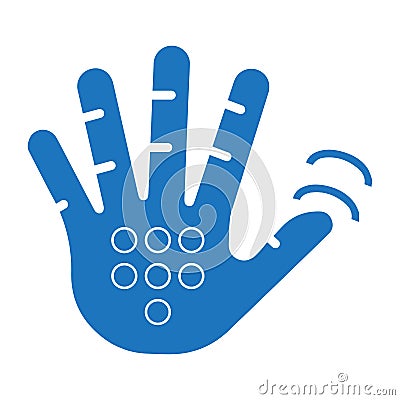 Cellular, cybernetics, hand icon Stock Photo