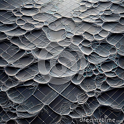 Abstract Cellular Membrane Pattern Close-Up, generative ai Stock Photo