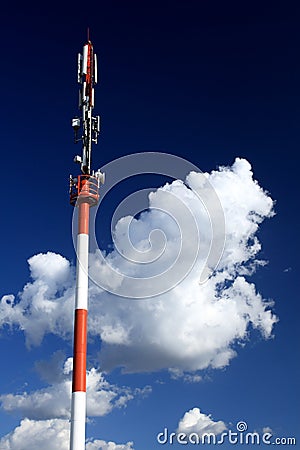 Cellular microwave tower Stock Photo