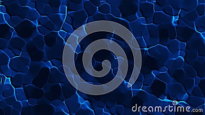 Cellular mosaic pattern like bottom of pool with water, 3d render, computer generated backdrop Stock Photo
