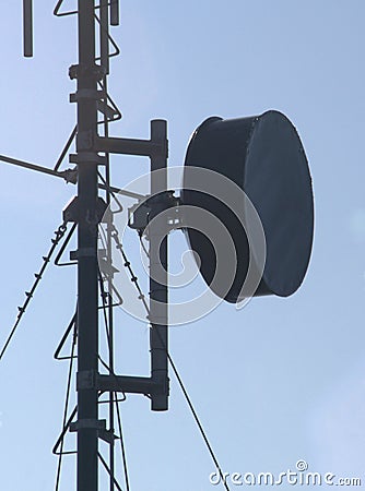 Cellular transmission antenna tower Stock Photo