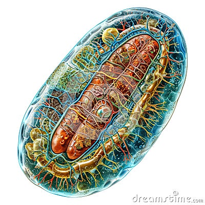 Cellular wonder : mitochondria, the dynamic organelles shaping energy production and vital cell functions within the Stock Photo