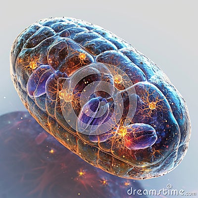 Cellular wonder : mitochondria, the dynamic organelles shaping energy production and vital cell functions within the Stock Photo