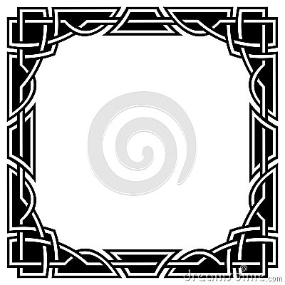 Celtic border Vector Illustration