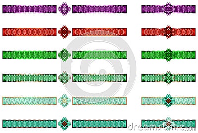 Celtic borders Vector Illustration