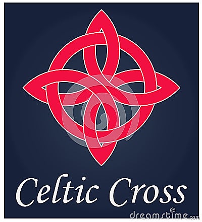 Celtic Cross, religion and more. Cartoon Illustration