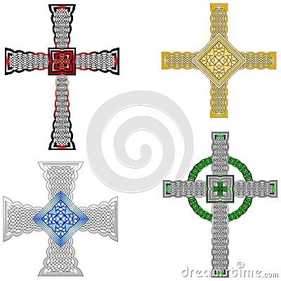 Celtic cross designs Vector Illustration