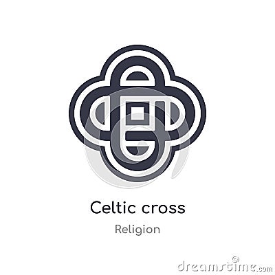 celtic cross icon. isolated celtic cross icon vector illustration from religion collection. editable sing symbol can be use for Vector Illustration