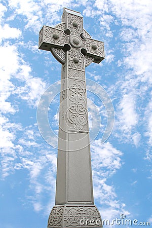 Celtic Cross Monument Stock Photo