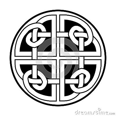 celtic dara knot irish symbol isolated on white background logo icon. Vector Illustration