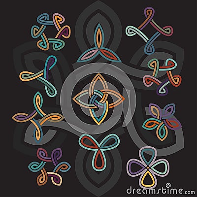 Celtic decorative elements Vector Illustration