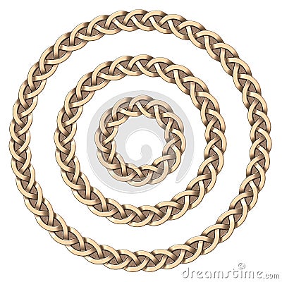 Celtic frame circle Stock Photo