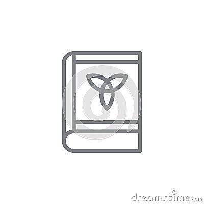 Celtic icon. Element of myphology icon. Thin line icon for website design and development, app development. Premium icon Stock Photo