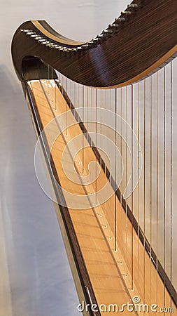 Celtic Irish Harp Stock Photo