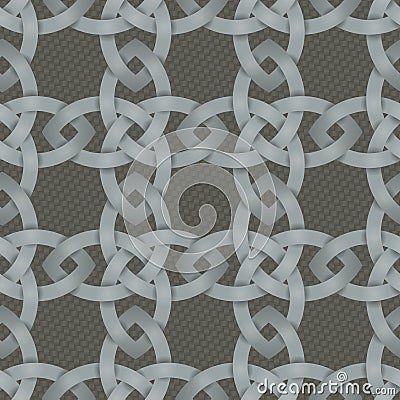 Celtic Knotwork Seamless background Vector Illustration