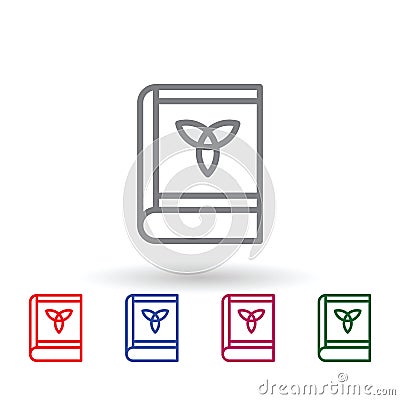 Celtic multi color icon. Simple thin line, outline vector of mythology icons for ui and ux, website or mobile application Stock Photo