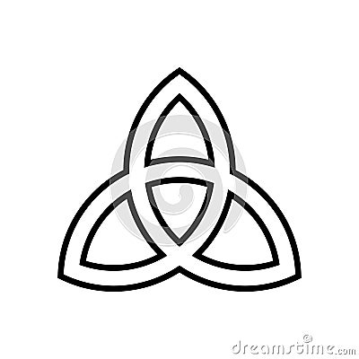 Celtic outline icon isolated. Symbol, logo illustration for mobile concept and web design. Vector Illustration