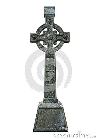 Celtic sandstone cross Editorial Stock Photo