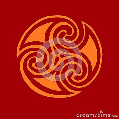 celtic sign design symbol element abstract knot icon tatt Vector Illustration