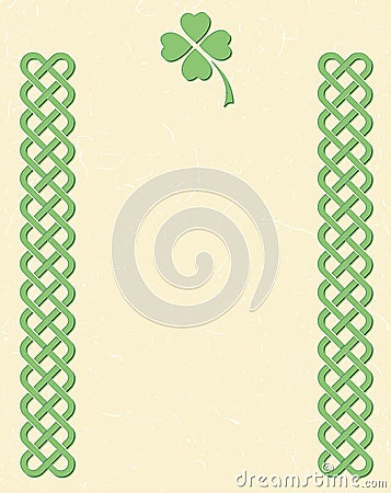 Celtic style knot borders Vector Illustration