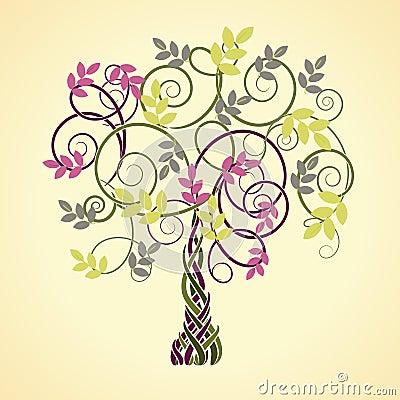 Celtic tree Vector Illustration