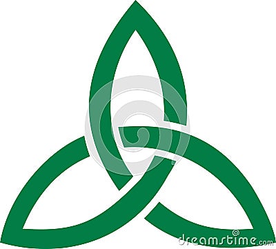 Celtic triple knot triquetras Vector Illustration