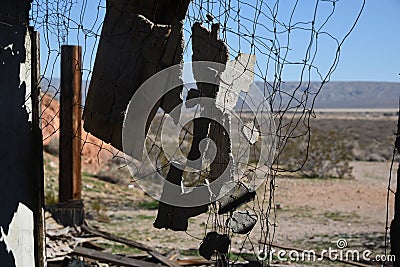 Cement Curtain Stock Photo